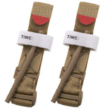 Cozii 2Pcs One-Hand Emergency Outdoor Tourniquets Khaki