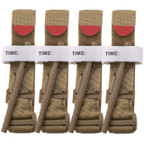 Cozii 4Pcs One-Hand Emergency Outdoor Tourniquets Khaki